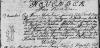 metryka urodzenia Franciszek Marcin Robert s. Jana i Łucji Pomorskich ‎(Bartnicki)‎ z dn.1.11.1744r.